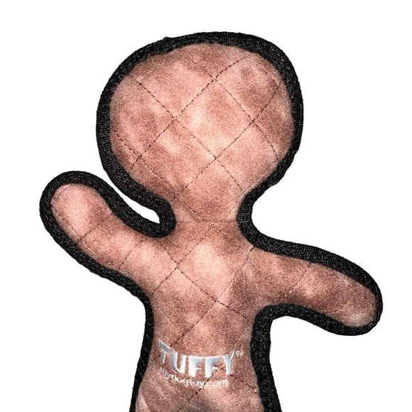 New Rare HTF Tuffy Gear Gingerbread Man Christmas Squeakers 11" Dog Toy Play - Picture 5 of 6